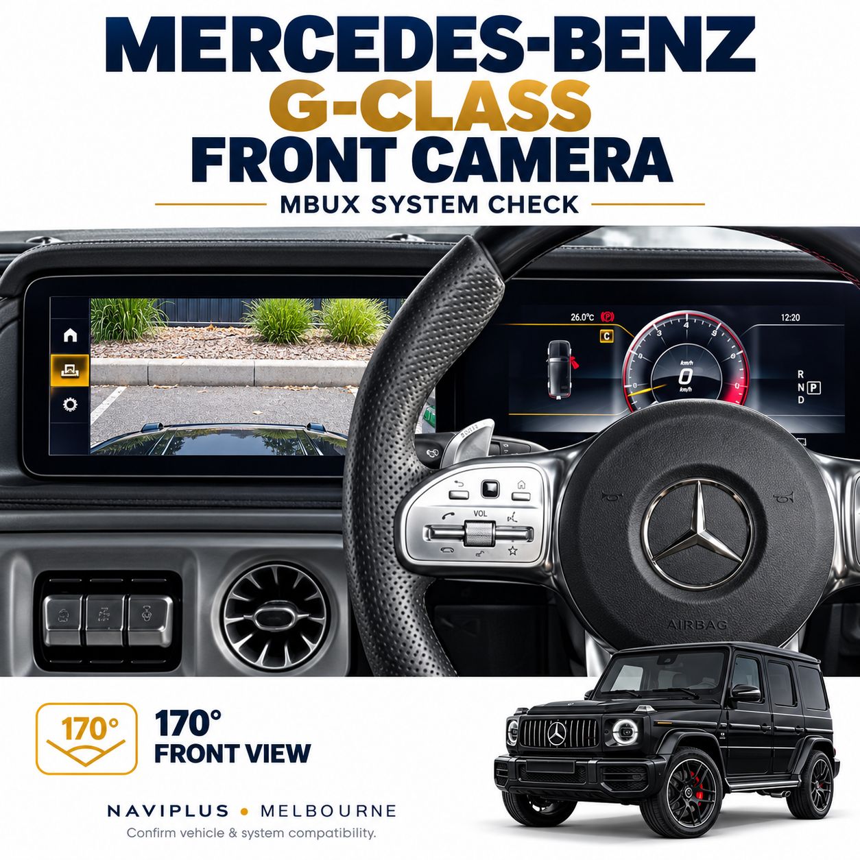 Mercedes-Benz G-Class Front View Camera Integration
