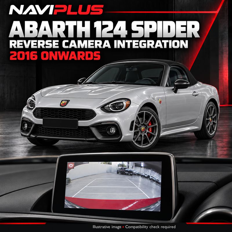 Abarth 124 Spider Reverse Camera Integration Kit | 2016 Onwards