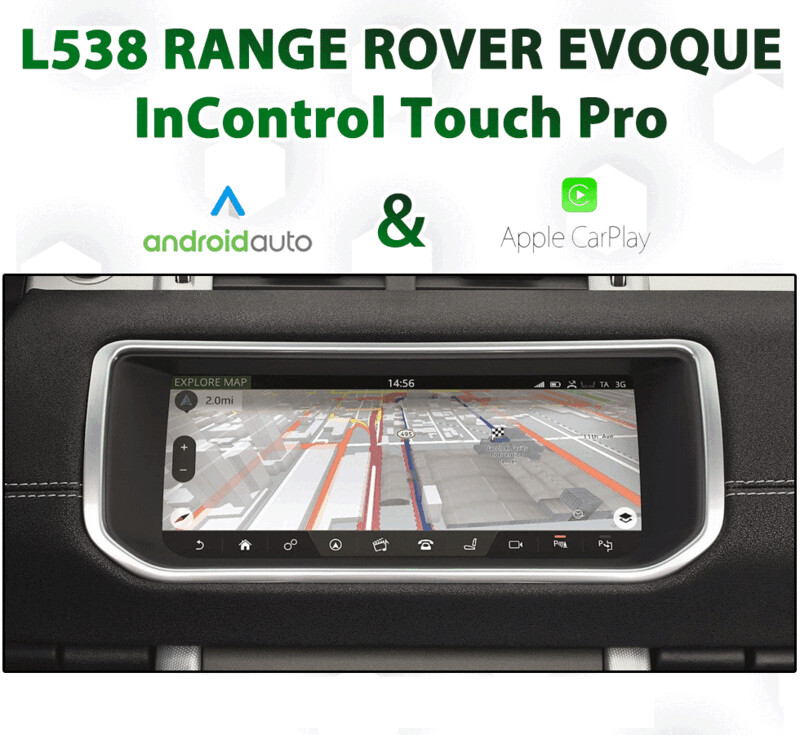 L538 Range Rover Evoque InControl Touch Pro - Android Auto &amp; Apple CarPlay Integration upgrade pack