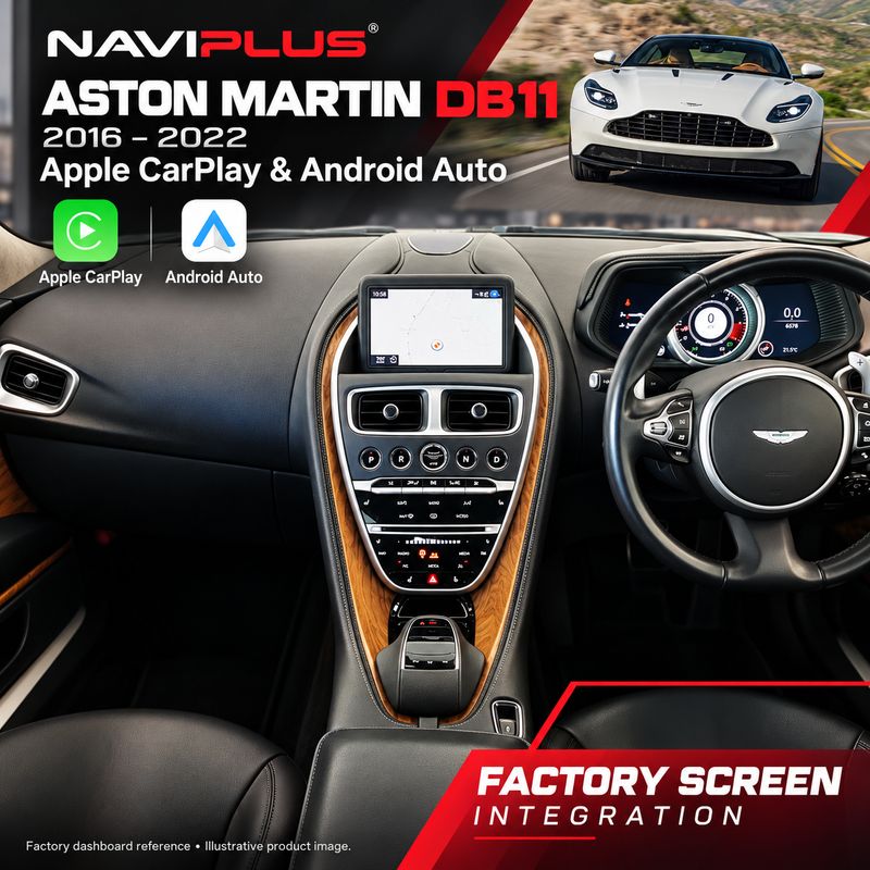 Aston Martin DB11 Apple CarPlay &amp; Android Auto Integration | Wired &amp; Wireless | 2016–2022