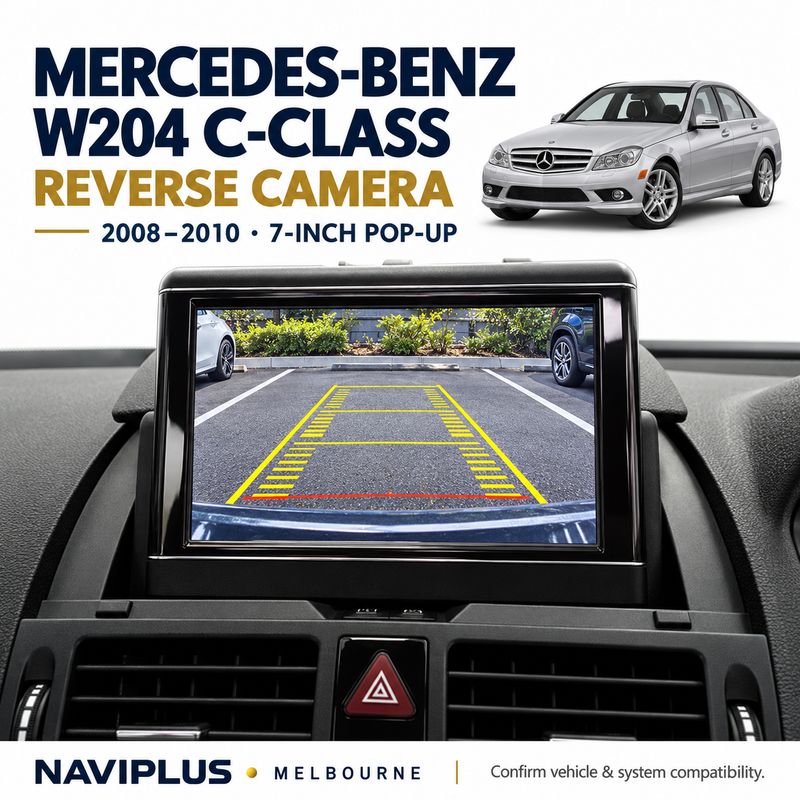 Mercedes-Benz W204 C-Class pre-facelift Reverse Camera Integration – 2008–2010