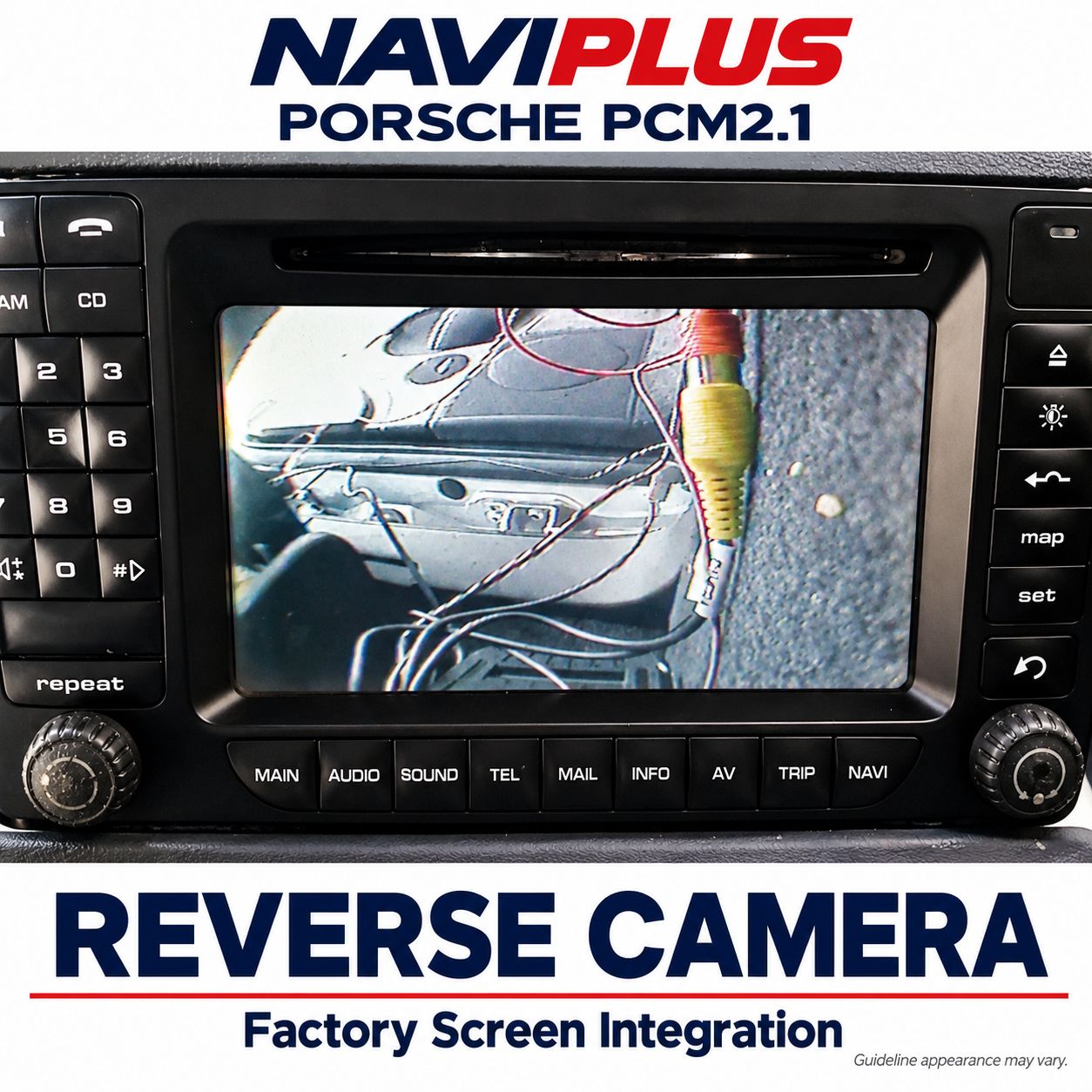 Porsche Cayenne PCM2.1 Reverse Camera Integration 2003–2008
