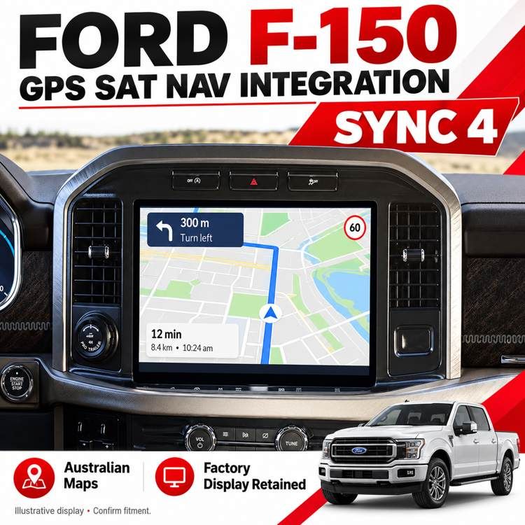 Ford F-150 SYNC 4 GPS Sat Nav Integration — Australian Maps