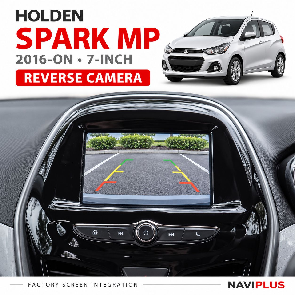 Holden Spark MP – Reverse Camera Integration | 2016-on generation · 7-inch MyLink