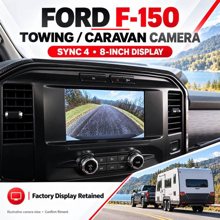 Ford F-150 SYNC 4 8-Inch Caravan / Towing Camera Integration | 2021 onwards