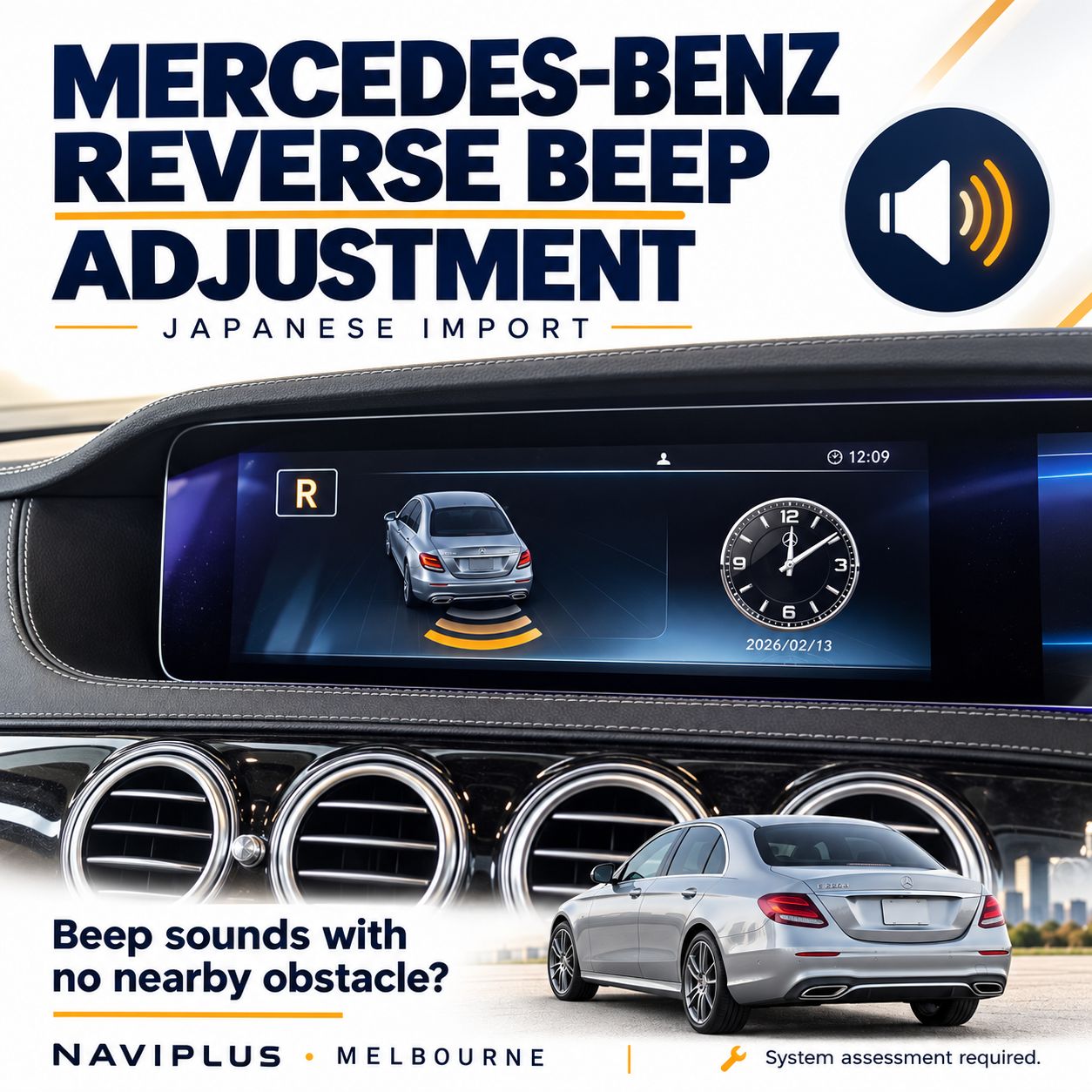 Mercedes-Benz Japanese Import Reverse Warning Beep Adjustment