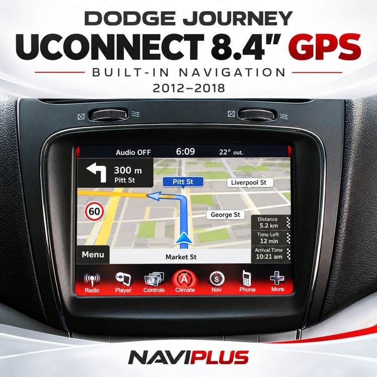 Dodge Journey UConnect 8.4 GPS Navigation Integration 2012–2018