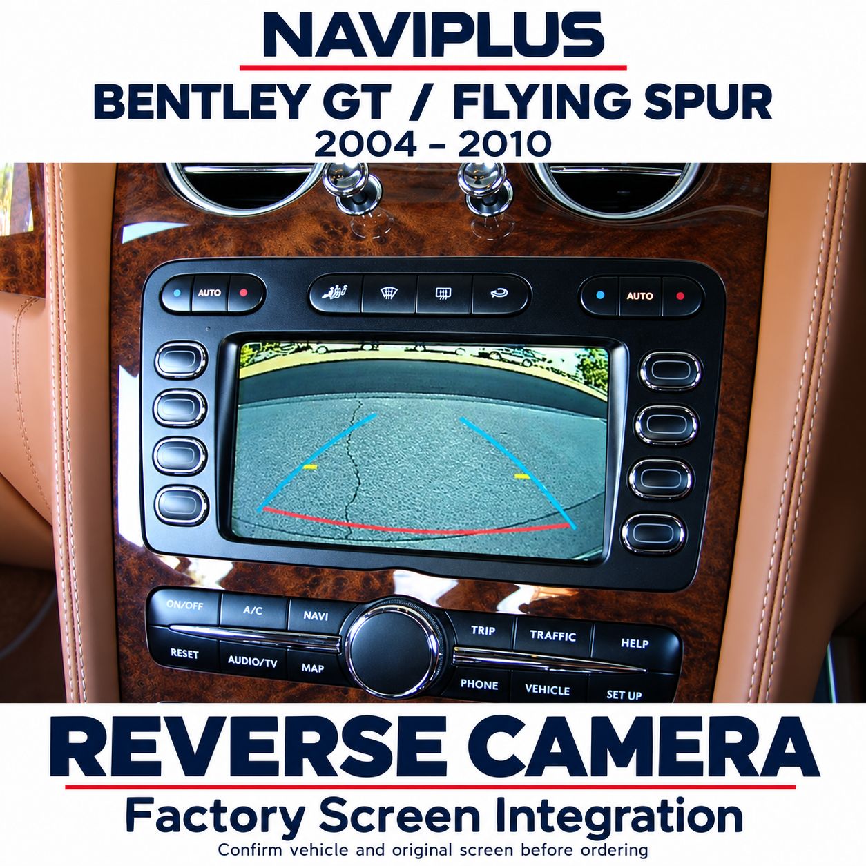 Bentley Continental GT &amp; Flying Spur Reverse Camera Integration 2004–2010