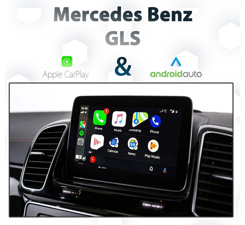 Mercedes-Benz GLS-Class (X166) with Apple CarPlay and Android Auto integration