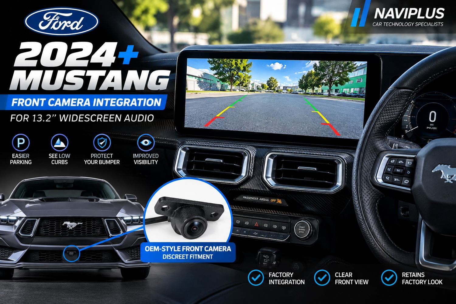 2024+ Ford Mustang Front Camera Integration – 13.2" Factory Display S650