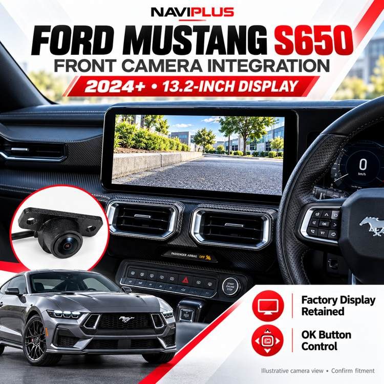 Ford Mustang S650 SYNC 4 13.2-Inch Front Camera Integration | 2024+
