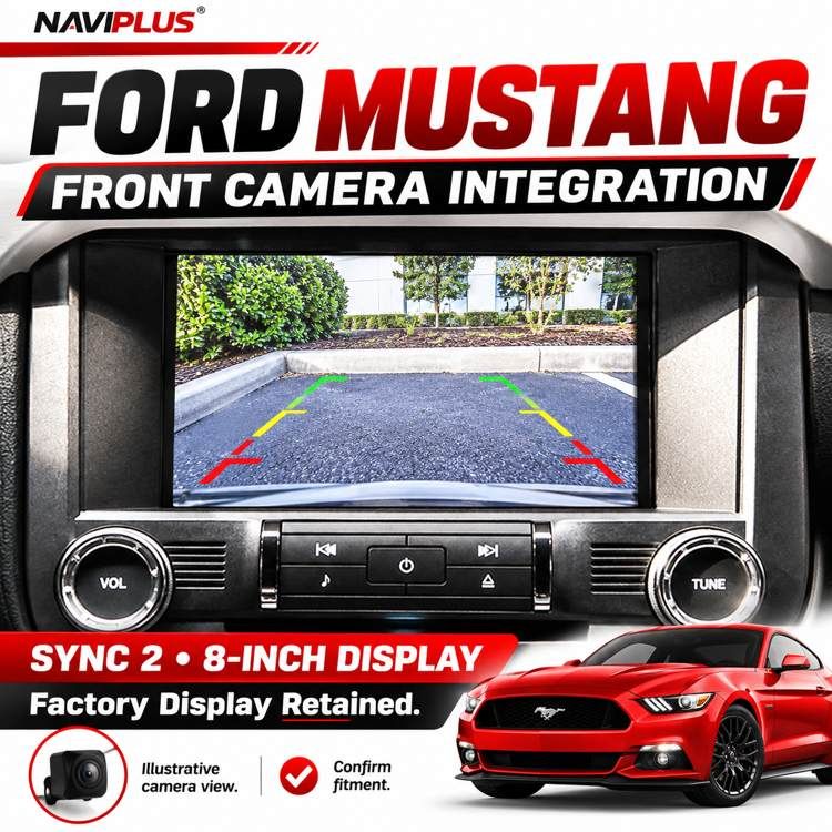 Ford Mustang SYNC 2 8-Inch Front Camera Integration 2015–2017