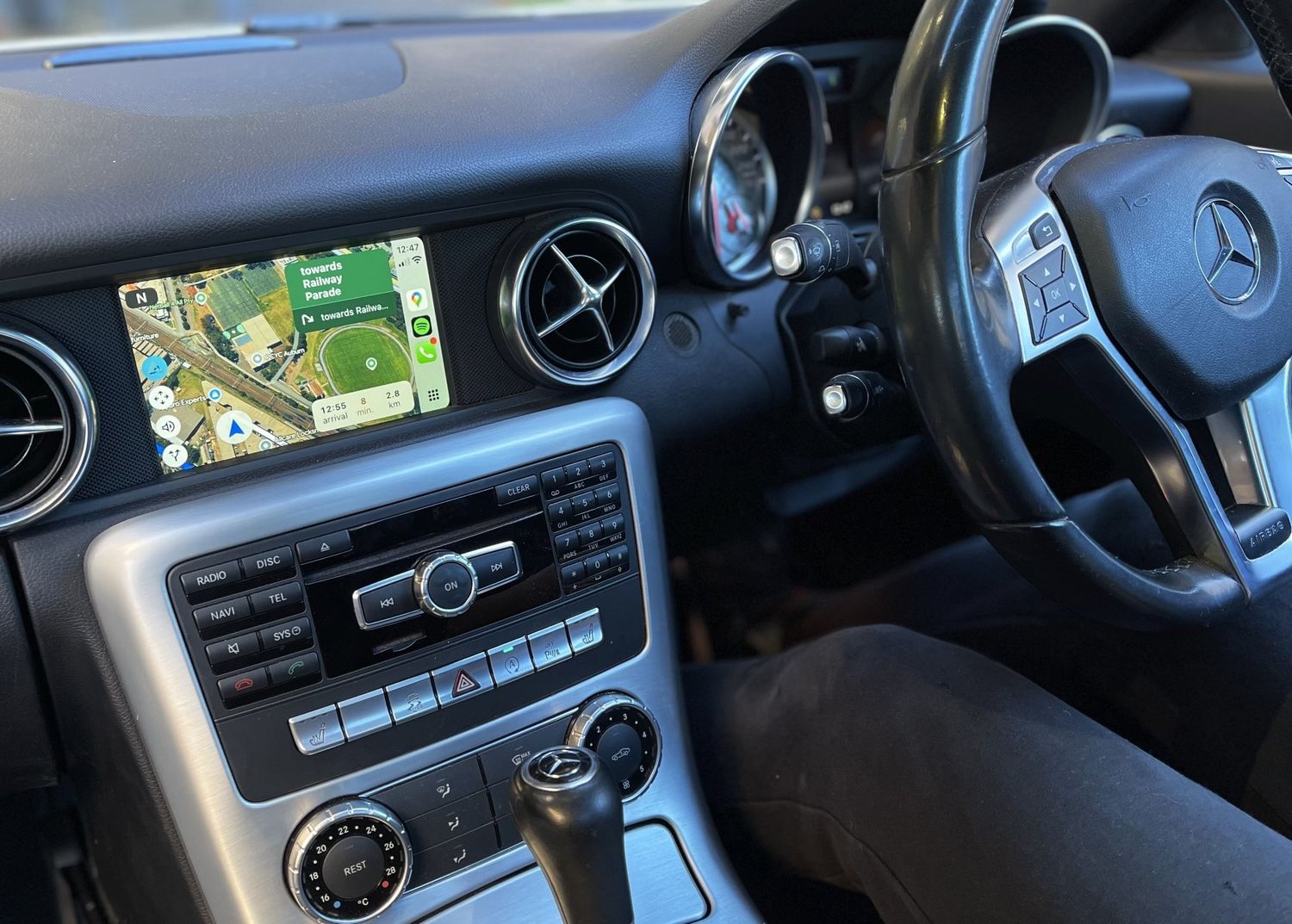 Mercedes-Benz SL R231 (2012-2015) – Factory Audio Integrated Touch and Dial Control Android Auto &amp; Apple CarPlay for NTG4.5/NTG4.7 with Audio20 or COMAND