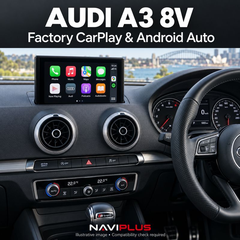 Audi A3 8V Factory Apple CarPlay &amp; Android Auto Activation