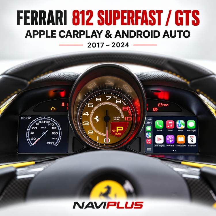 Ferrari 812 Superfast &amp; GTS Wireless Apple CarPlay &amp; Android Auto Integration 2017–2024