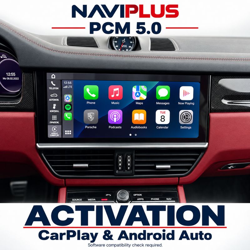 Porsche PCM 5.0 Apple CarPlay &amp; Android Auto Software Activation