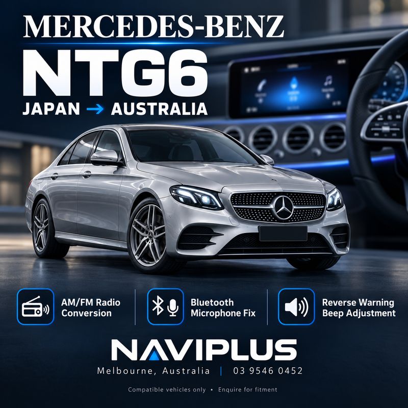 Mercedes-Benz NTG6 Japanese Import Radio Conversion &amp; Audio Fixes