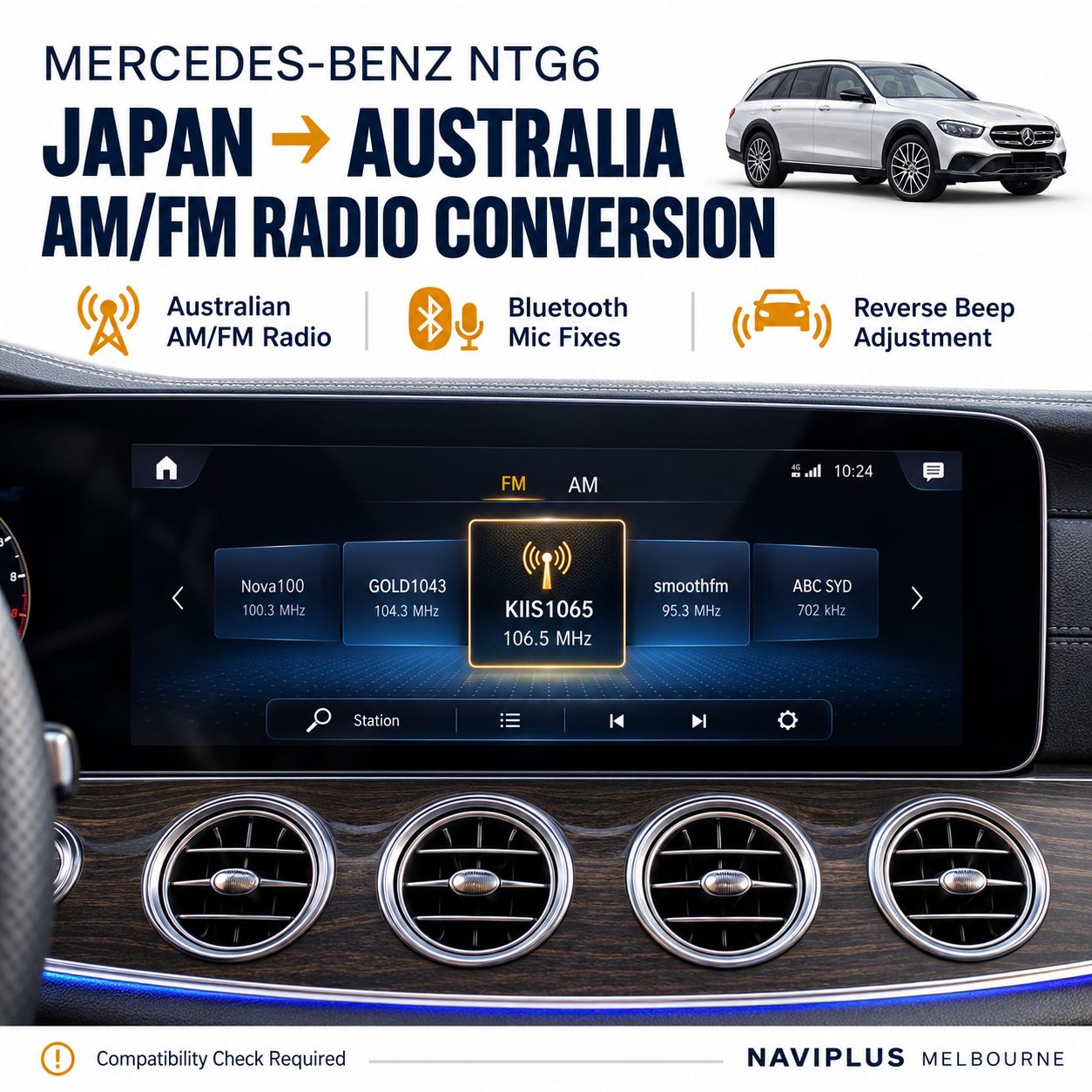 Mercedes-Benz NTG6 Japanese Import Radio Conversion &amp; Audio Fixes