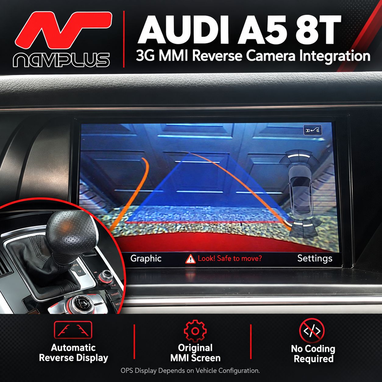 Audi A5 8T 3G MMI Reverse Camera Integration Kit