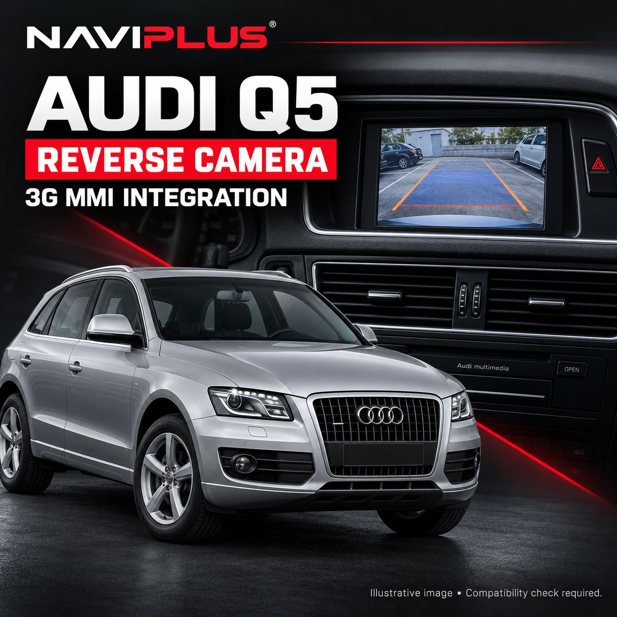 Audi Q5 Reverse Camera Integration for 3G MMI 2008-2016