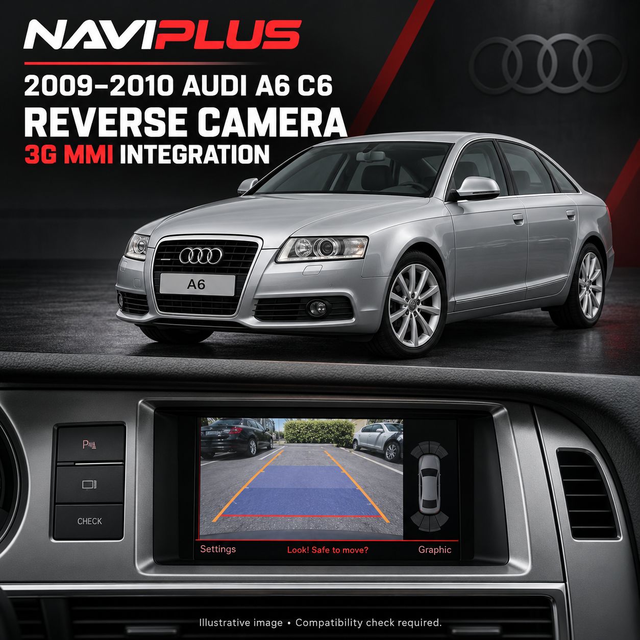 Audi A6 C6 3G MMI Reverse Camera Integration 2009–2010