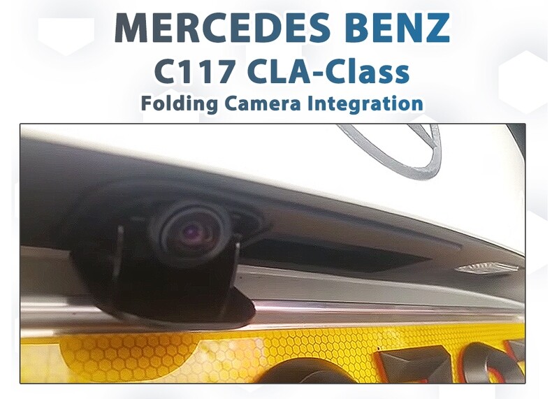 Mercedes-Benz C117 CLA-Class Folding Reverse Camera Integration – 2013–2015 pre-facelift
