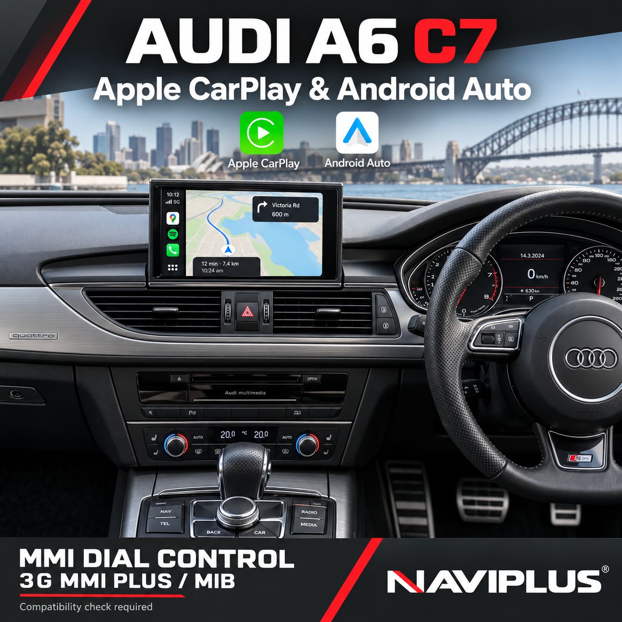 Audi A6 C7 Apple CarPlay &amp; Android Auto Integration 2011–2018