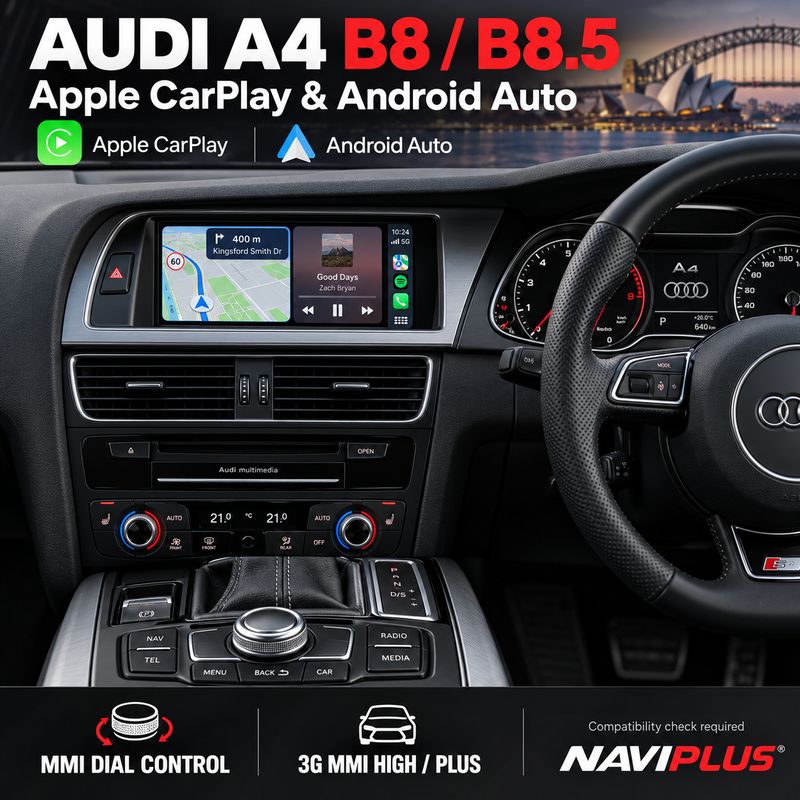 Audi A4 B8 / B8.5 Apple CarPlay &amp; Android Auto Integration