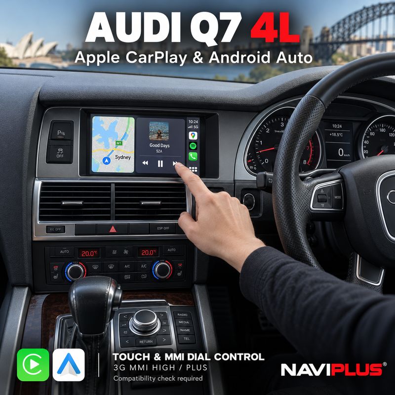 Audi Q7 4L Touch &amp; Dial Apple CarPlay &amp; Android Auto Integration