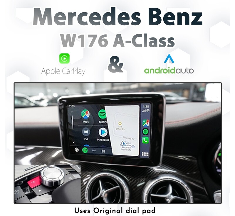Mercedes-Benz W176 A-Class (2013-2015) – NTG4.5 COMAND &amp; Audio20 Dial Control Apple CarPlay &amp; Android Auto Integration