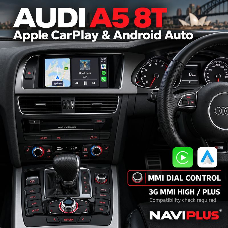 Audi A5 8T Apple CarPlay &amp; Android Auto Integration