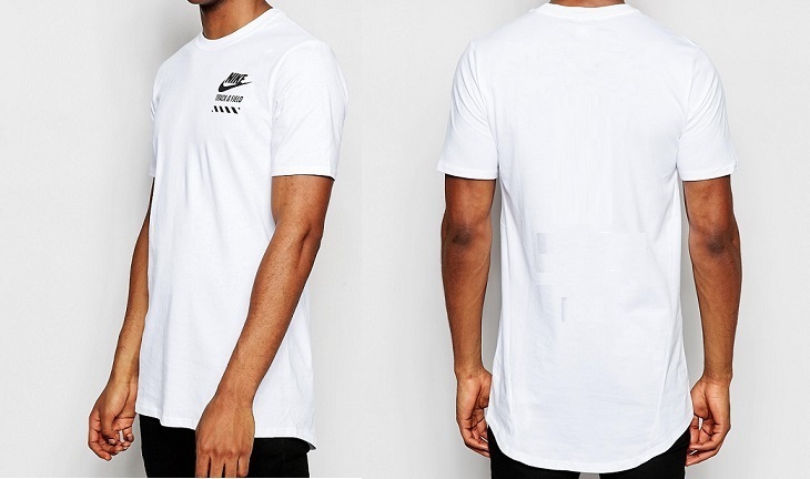 Nike Long T shirts curved hem 50 pcs 