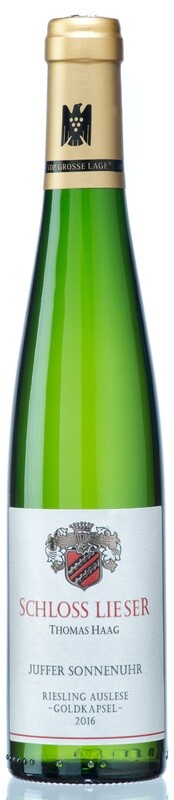 Schloss Lieser 2016 Juffer Sonnenuhr Riesling Auslese Goldkapsel edel-süß