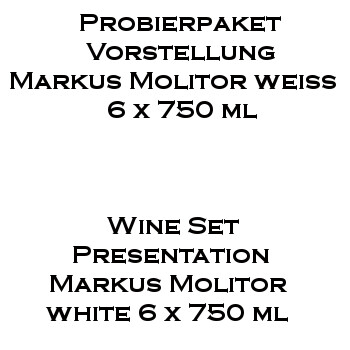 Probierpaket Vorstellung Markus Molitor weiß 6 x 750ml Flaschen Weißwein Probierpaket Vorstellung Markus Molitor weiß 6 x 750ml Flaschen Weißwein