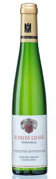 Schloss Lieser 2016 Wehlener Sonnenuhr Riesling Auslese Goldkapsel edel-süß