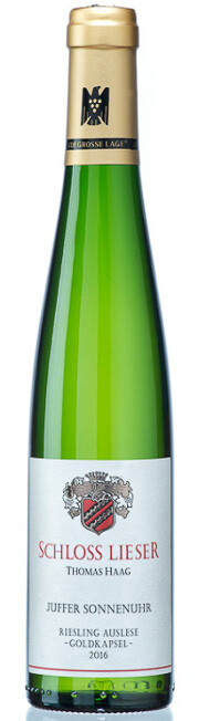 Schloss Lieser 2016 Juffer Sonnenuhr Riesling Auslese Goldkapsel edel-süß