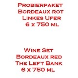 Probierpaket Bordeaux rot Linkes Ufer ​6 x 750ml Flaschen Rotwein