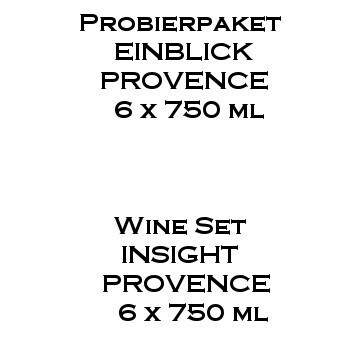PROBIERPAKET Einblick Provence 6 x 750ml Flaschen gemischte Kiste