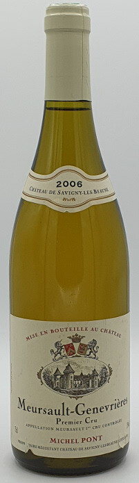 MICHEL PONT CHATEAU DE SAVIGNY LES BEAUNE 2006 Meursault Genevrieres 1er Cru