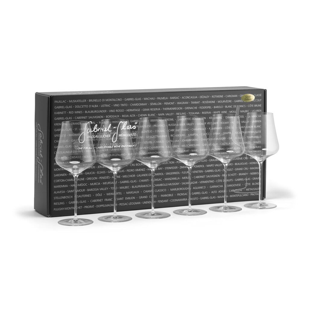 Gabriel Glas Weinglas Gold Edition 6er Geschenkbox