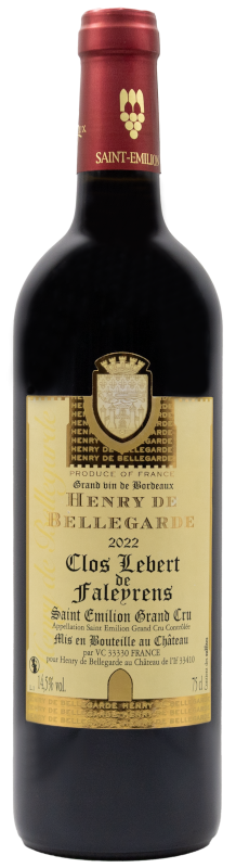 Henry de Bellegarde Clos Lebert de Faleyrens 2022 Grand Cru