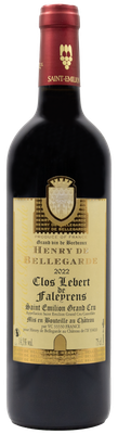 Henry de Bellegarde Clos Lebert de Faleyrens 2022 Grand Cru