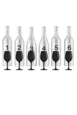 Probierpaket Blindprobe Weissweine Probierglas schwarz plus 6 x 750ml Flaschen Probierpaket Blindprobe Weissweine Probierglas schwarz plus 6 x 750ml Flaschen