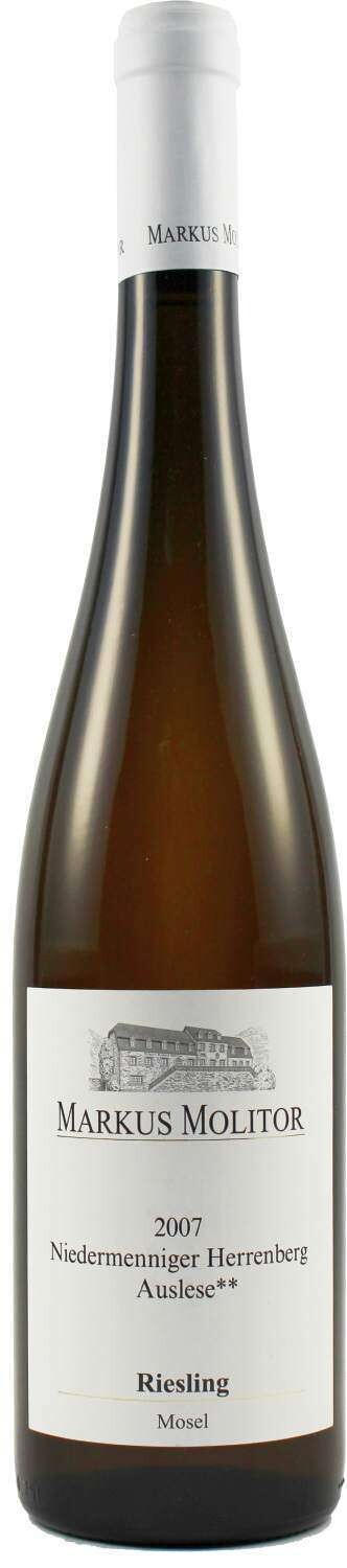 Markus Molitor 2010 Niedermenniger Herrenberg Riesling Auslese** trocken Weinflasche