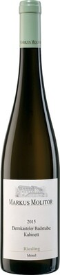 Markus Molitor 2015 Bernkasteler Badstube Riesling Kabinett feinherb Markus Molitor 2015 Bernkasteler Badstube Riesling Kabinett feinherb Weinflasche