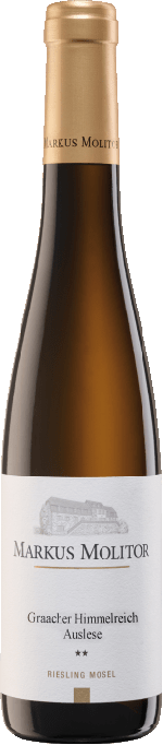 Markus Molitor 2015 Graacher Himmelreich Riesling Auslese** edel-süß Weinflasche