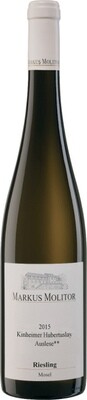 Markus Molitor 2015 Kinheimer Hubertuslay Riesling Auslese** trocken Markus Molitor 2015 Kinheimer Hubertuslay Riesling Auslese** trocken Weinflasche