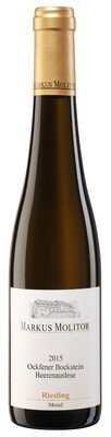 Markus Molitor 2015 Ockfener Bockstein Riesling Beerenauslese Markus Molitor 2015 Ockfener Bockstein Riesling Beerenauslese Weinflasche