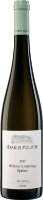 Markus Molitor 2015 Wehlener Klosterberg Riesling Spätlese feinherb Markus Molitor 2015 Wehlener Klosterberg Riesling Spätlese feinherb Weinflasche