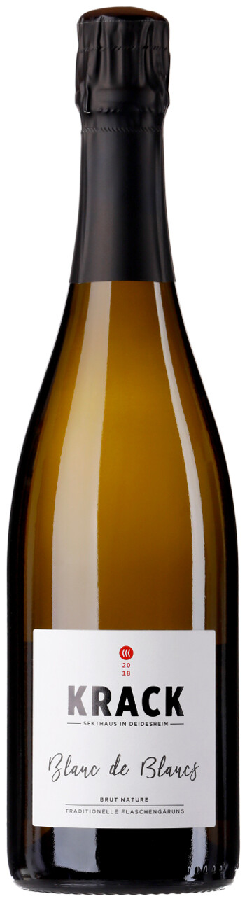 Sekthaus Krack 2019 Blanc de Blancs brut nature Sektflasche